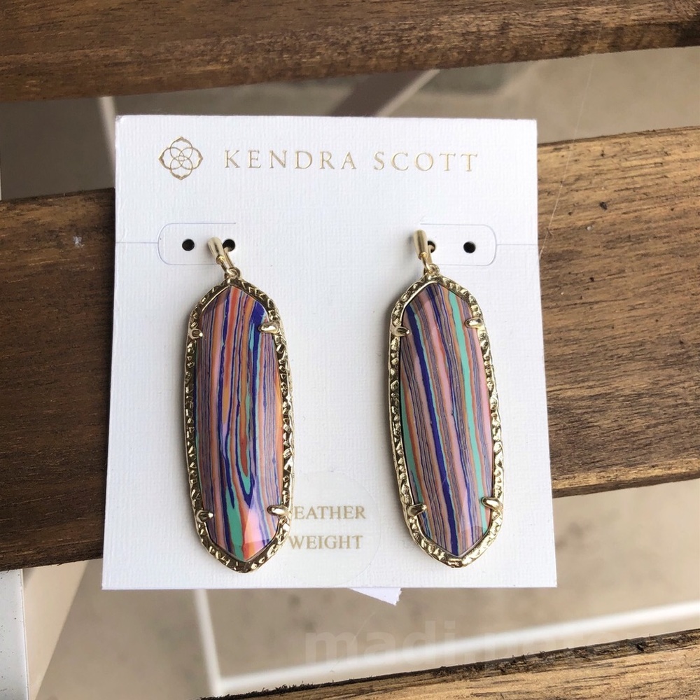 Kendra Scott Layla Earrings in Rainbow Calsilica